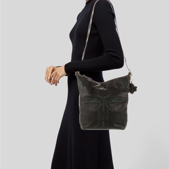 RARE, exclusive Anna Sui Dragonfly Satchel - Picture 2 of 11